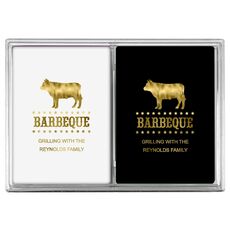 BBQ Cow Double Deck Playing Cards