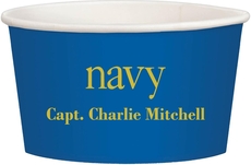 Big Word Navy Treat Cups