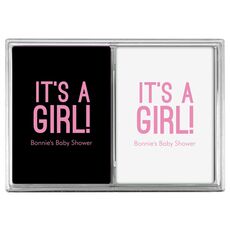 Bold It's A Girl Double Deck Playing Cards