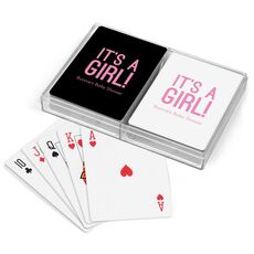 Bold It's A Girl Double Deck Playing Cards