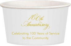 Elegant 100th Anniversary Treat Cups