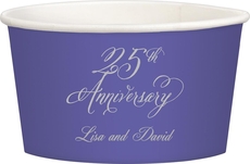 Elegant 25th Anniversary Treat Cups