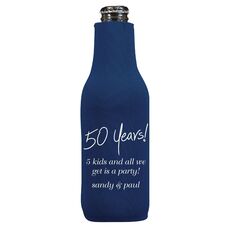 Fun 50 Years Bottle Koozie