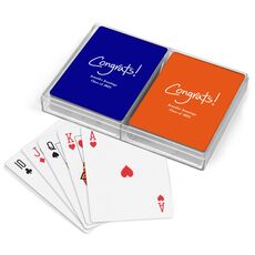 Fun Congrats Double Deck Playing Cards