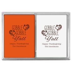 Gobble Gobble Y'all Double Deck Playing Cards
