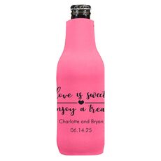 Love is Sweet Enjoy a Treat Bottle Huggers