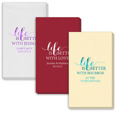 Life Is Better Linen Like Guest Towels