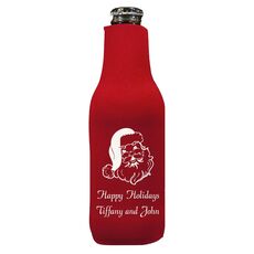 Happy Santa Claus Bottle Koozie