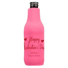Happy Valentine's Day Bottle Koozie