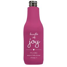 Heart Bundle of Joy Bottle Koozie