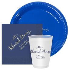 Curly Script Rehearsal Dinner
