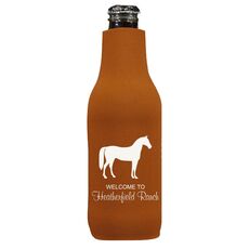 Horse Silhouette Bottle Koozie