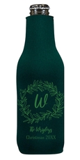 Initial Wreath Bottle Huggers