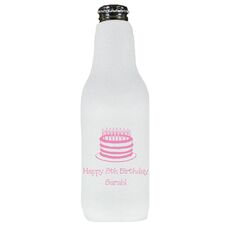 Sophisticated Birthday Cake Bottle Huggers