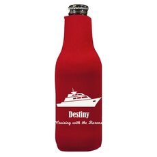 Silhouette Yacht Bottle Koozie