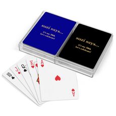 Design Your Own Big Word Double Deck Playing Cards