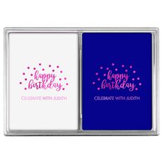 Design Your Own Birthday Double Deck Playing Cards
