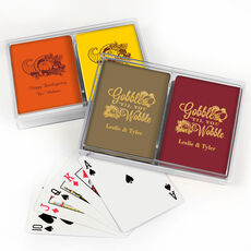 Design Your Own Thanksgiving Double Deck Playing Cards