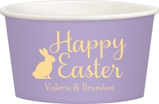 Script Happy Easter Bunny Treat Cups