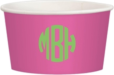 Rounded Monogram Treat Cups
