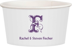 Pick Your Single Initial with Text Treat Cups