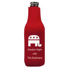 Patriotic Elephant Bottle Koozie
