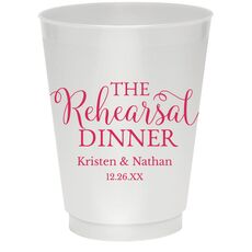 The Rehearsal Dinner Colored Shatterproof Cups