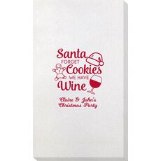 Santa Forget Cookies Bamboo Luxe Guest Towels