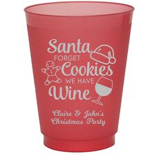 Santa Forget Cookies Colored Shatterproof Cups