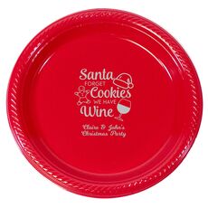 Santa Forget Cookies Plastic Plates