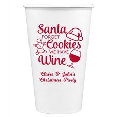 Santa Forget Cookies Paper Coffee Cups