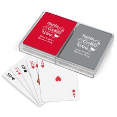 Santa Forget Cookies Double Deck Playing Cards