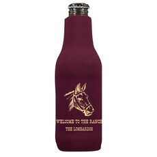 Outlined Horse Bottle Koozie